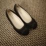 Black Sweade wedge woman's shoes Image 7