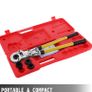 Pipe Crimping Pliers Hand Pressing Kit with 6 Pieces Tool PEX Presser 16 - 32 mm for Composite Pipe Pex-Al-Pex Aluminum Composite Pipes Image 6