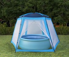 Pool Tent Fabric 500x433x250 cm Blue