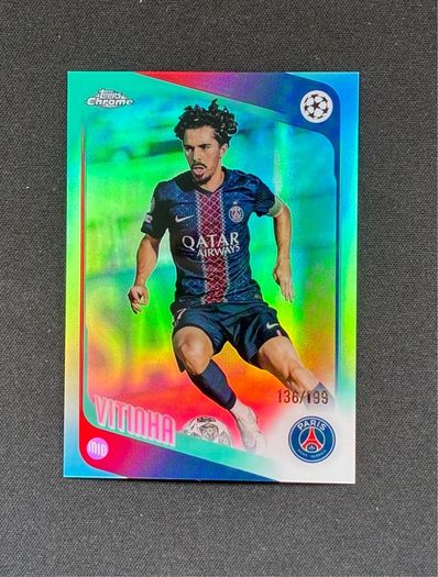 Vitinha /199 2025-26 Topps Chrome UEFA PSG Portugal #46