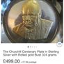 Sterling Silver Winston Churchill Plate Image 3