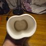 70s Vintage Ceramic Candlestick White with Flowers Hands Candle Holder Image 5
