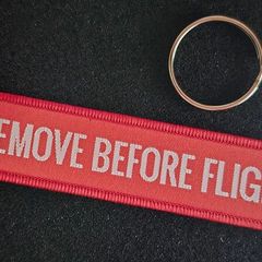 Avation, remove before flight, keyring.