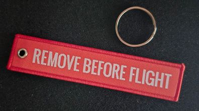 Avation, remove before flight, keyring.