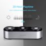 Bluetooth Speakers, 2x5W Portable Wireless Speakers with 20h Playtime, Computer Speaker with Dual-Driver Enhanced Bass Resonator (Silver) Image 7
