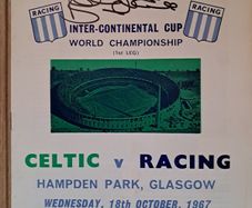 Signed Celtic FC Programme (Billy Mc Neill)
