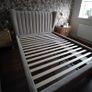 Nearly new Taupe King size bed Image 2