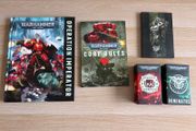 Warhammer 40K core rules and booklets that are included in Armageddon box