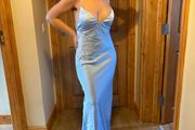 blue long dress