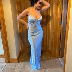 blue long dress