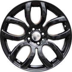 17" FLAME SPOKE Black Alloy Wheels Chevrolet Citroen Dacia Fiat Honda Hyundai Kia Mazda Mitsubishi Nissan Renault Suzuki Seat Toyota VW 4x100