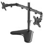 Dual monitor stand with 2x Benq GW2475H-T monitors Image 3