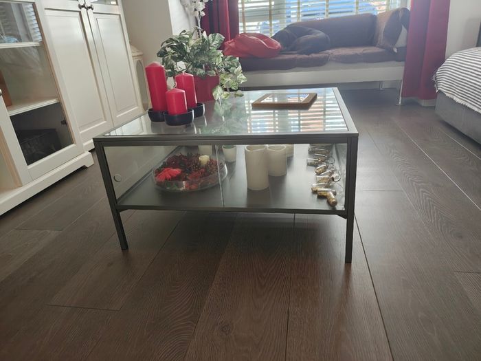 IKEA VITTSJO Coffee Table (black-brown/glass version)