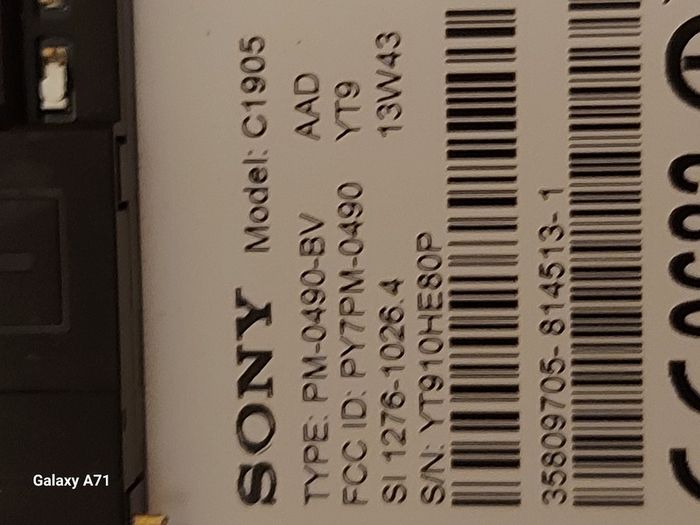 Sony Xperia M, Model C1905 in excellent cosmetic condition, Pin Locked, For parts or repair