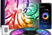 LED Strip Lights 30M(2 Rolls of 15m) Bluetooth, Ultra Long LED Ligh ts with Smart App Control Remote, Music Sync RGB Color Changing Flexible Led Lights for Bedroom Home Decoration
