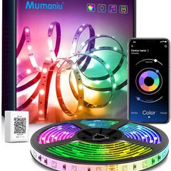 LED Strip Lights 30M(2 Rolls of 15m) Bluetooth, Ultra Long LED Ligh ts with Smart App Control Remote, Music Sync RGB Color Changing Flexible Led Lights for Bedroom Home Decoration
