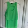River Island Bright Green Layered Cut-Out Top Image 5