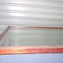 Mahogany glazed mirror back display case cabinet Image 5