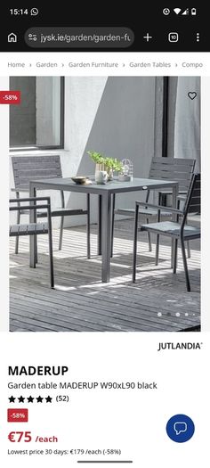garden furniture