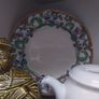 Antique Art Noveau Styling Hand Painted Red Pattern 4342 Plate Image 3
