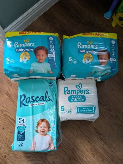 nappies size 5 and 7