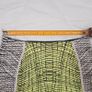 Kenzo Neon Yellow Lime Abstract Geometric Pencil Mini Skirt Size M Image 7