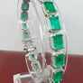 Silver Emeraldine Triplet Quartz Tennis Bracelet Image 8