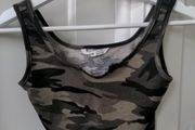SHEIN girls Army style crop top