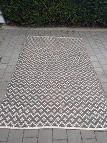 Black and white rug