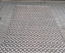 Black and white rug