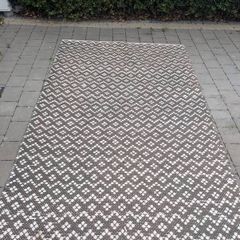 Black and white rug