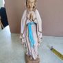 Vtg Malsiner Italy Virgin Mary Madonna Religious Catholic Praying Figurine 9.5 inches. Image 8