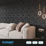 3D Wall Panels for Interior Decor, Modern Diamond Textured Accent Paneling for Gaming Living Room TV Background, 12 x 12 Inch Black 33 pack Image 8