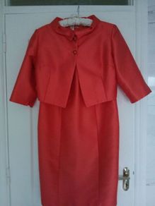 Fely Campo Beautiful Dress and Jacket Size 12 /14