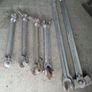 Rare 1859 Victorian Wrought Iron Roof Truss Rods  Salvaged from The Malt House, Dublin (Set of 6) Image 8
