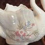 Retro Vintage Ceramic Swan shaped Indoor Planter by St Michaels Image 7