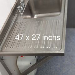 Stainless steel sink unit - 47 x 27 inches