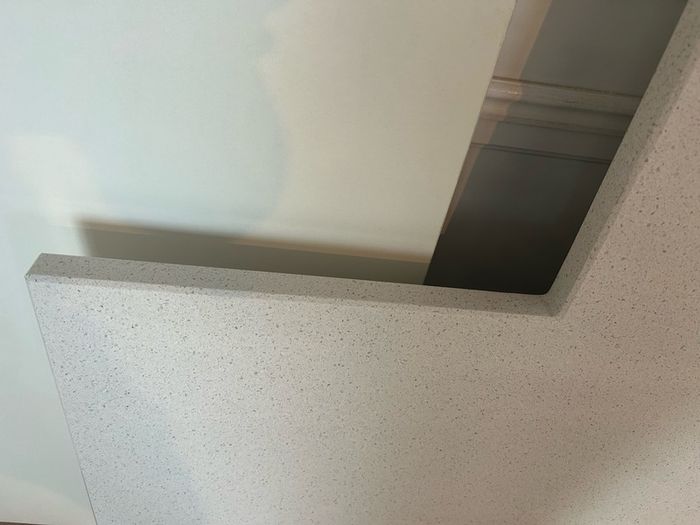 Quartz granite (silestone maple bianco) island worktop