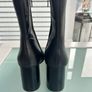 Genuine leather black ankle boots m&s Image 2