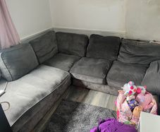 grey corner sofa