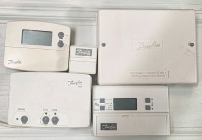 Danfoss RX2C 087N747900 + WP75RF Wireless Heating & Hot Water Controls