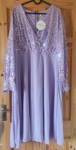 New sparkly lavender dress