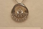 Sterling Silver Swarovski Zirconia Pendant and Chain