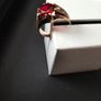 New gold ring vintage with red stone Image 7
