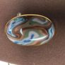 Vintage agateware pottery Jersey clip brooch Image 3