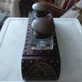 Antique double ink well desk stand Image 6