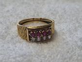 Diamond & Ruby Ring 18kt
