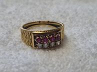 main image for ad Diamond &amp; Ruby Ring 18kt