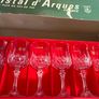 Vintage French Cristal d'Arques Longchamp Decanter and 6 Glasses Set Image 3