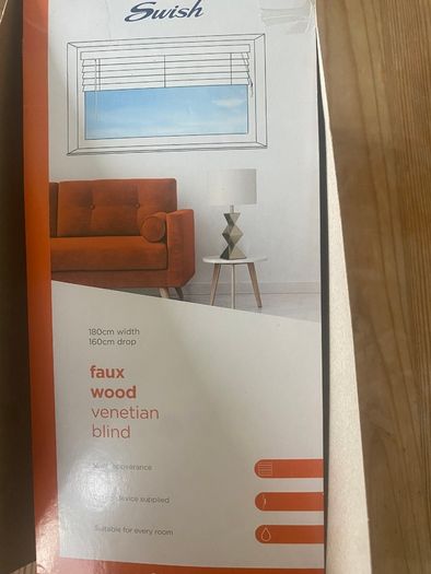 White wooden blinds